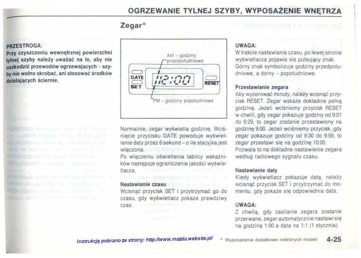 Mazda 626 IV 4 instrukcja obslugi / page 80