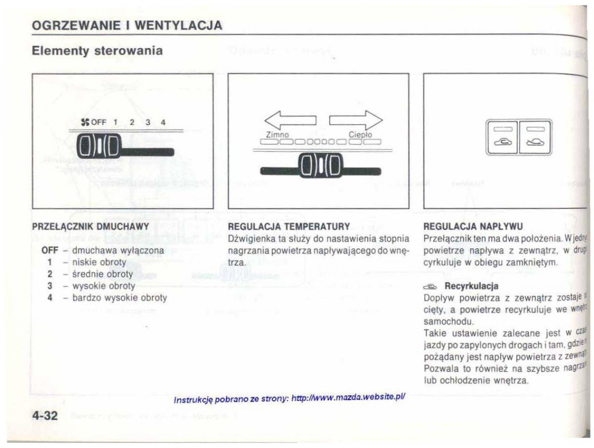 Mazda 626 IV 4 instrukcja obslugi / page 87