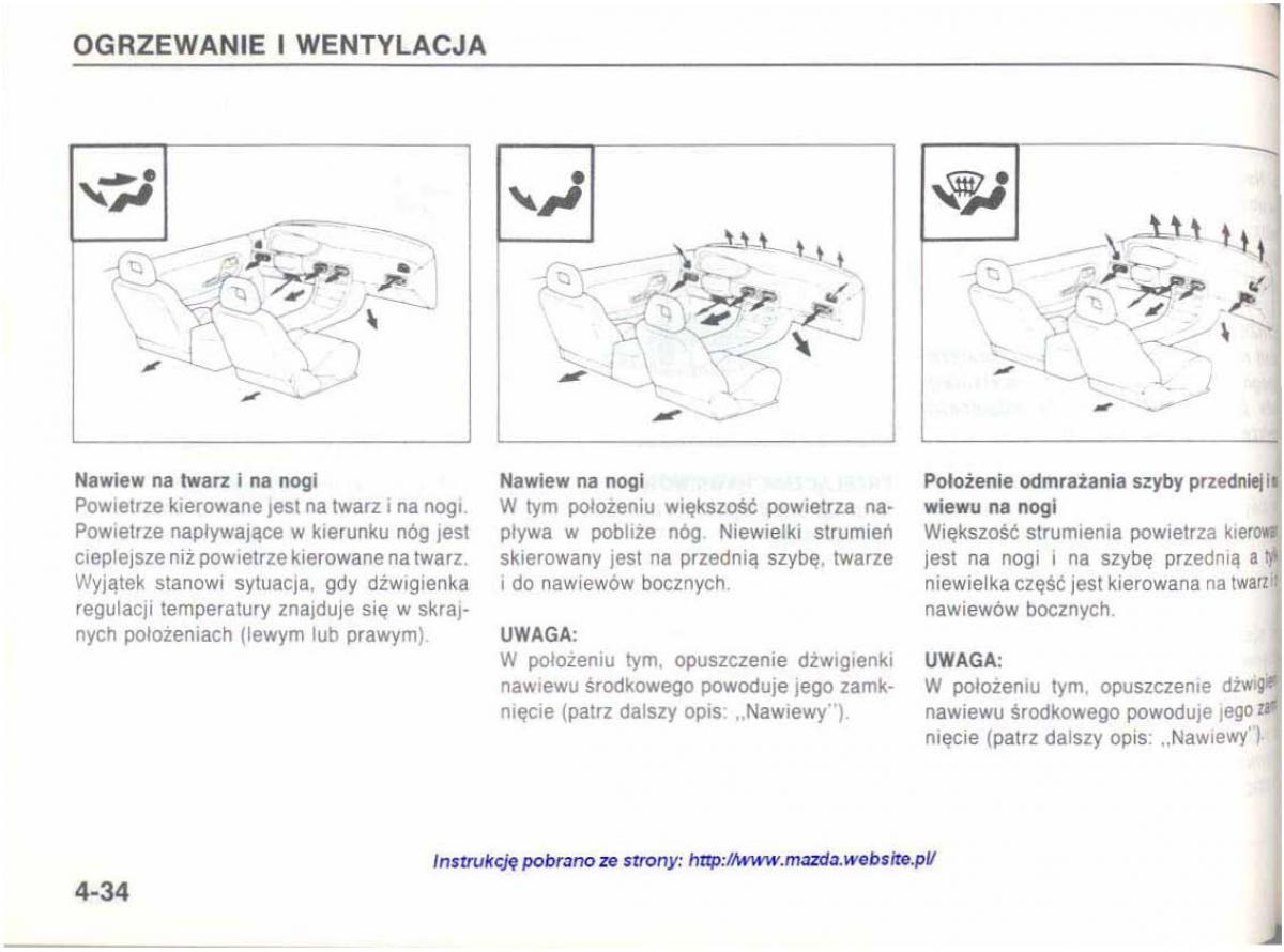 Mazda 626 IV 4 instrukcja obslugi / page 89