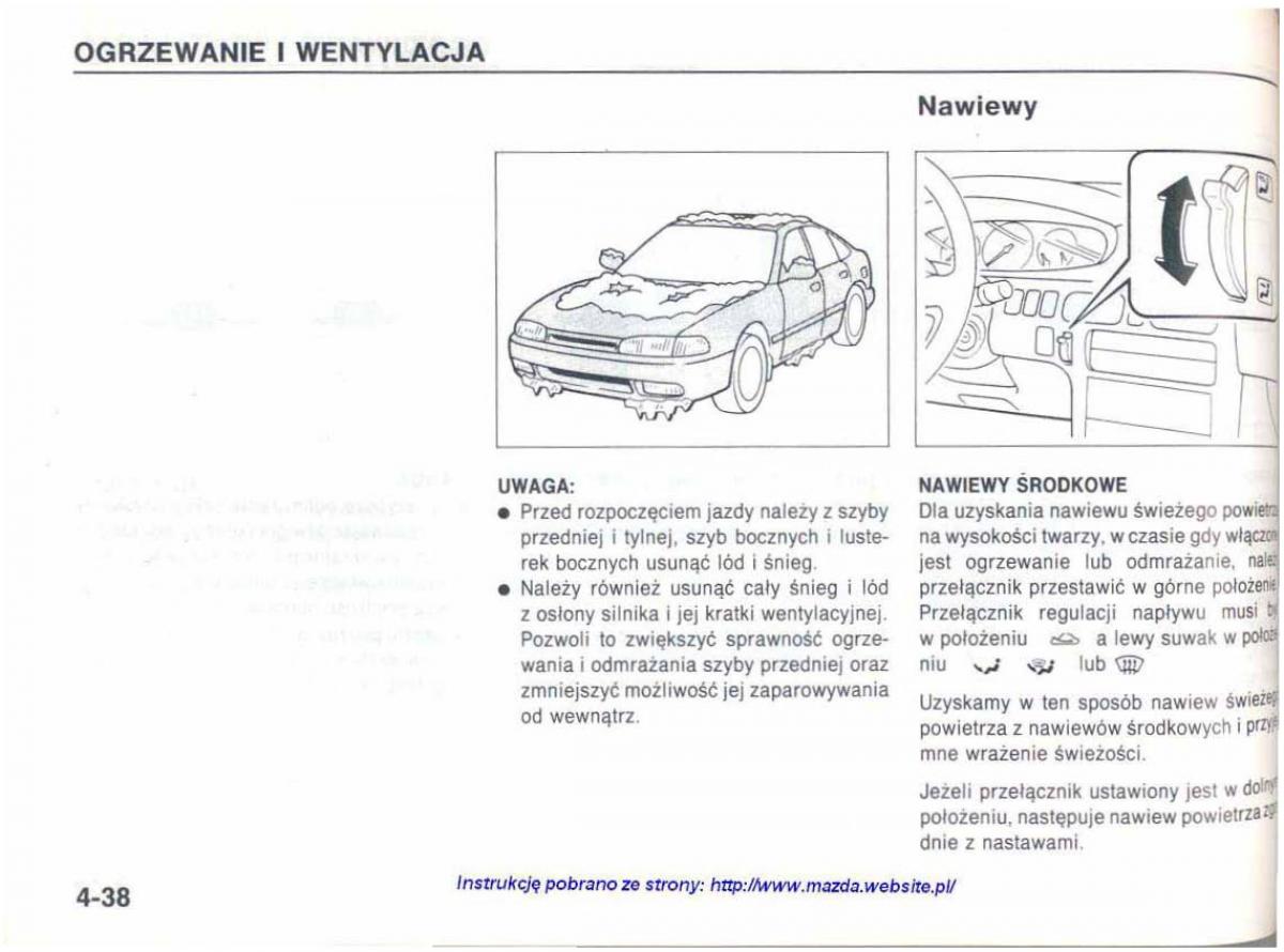 Mazda 626 IV 4 instrukcja obslugi / page 93