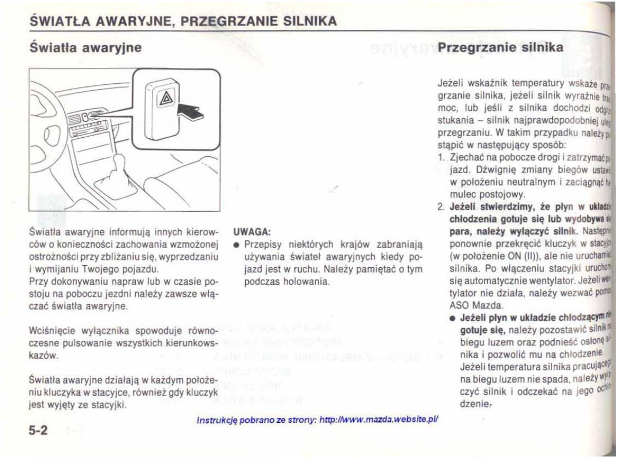 Mazda 626 IV 4 instrukcja obslugi / page 96