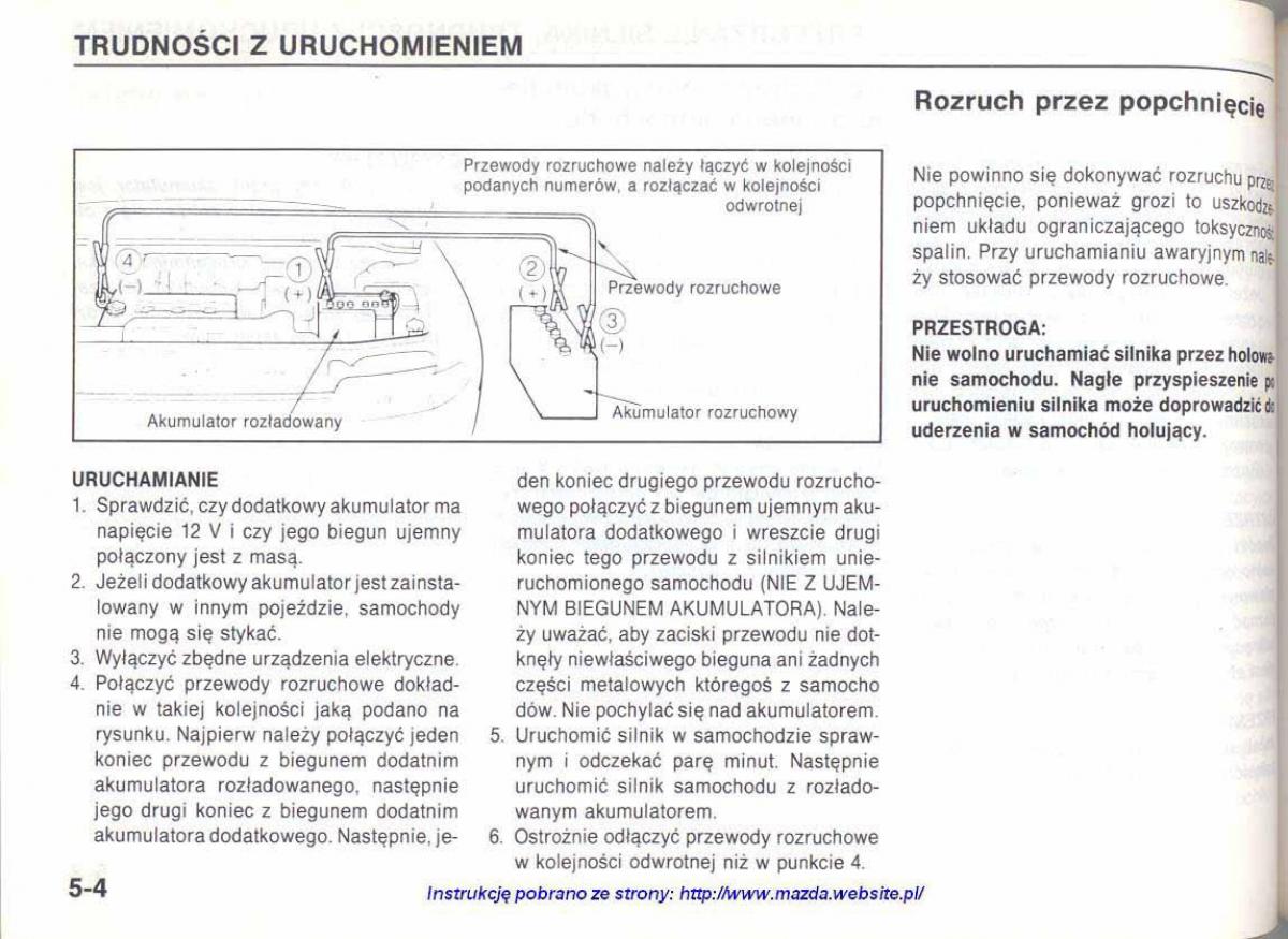 Mazda 626 IV 4 instrukcja obslugi / page 98