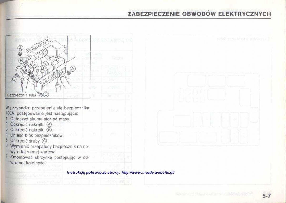 Mazda 626 IV 4 instrukcja obslugi / page 101