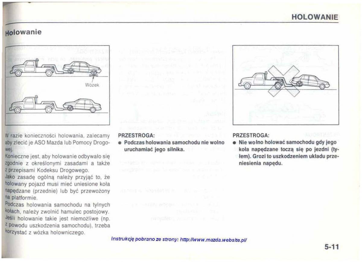 Mazda 626 IV 4 instrukcja obslugi / page 105