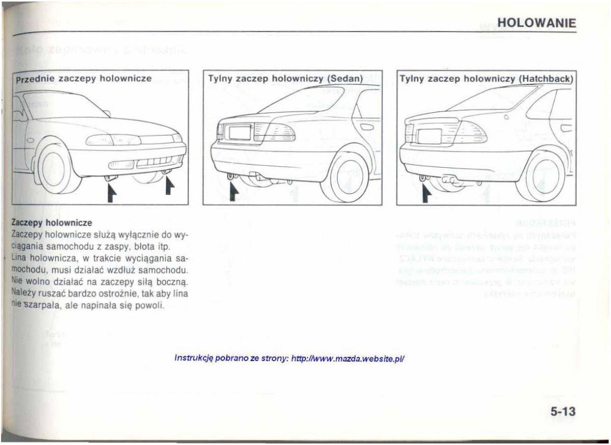 Mazda 626 IV 4 instrukcja obslugi / page 107