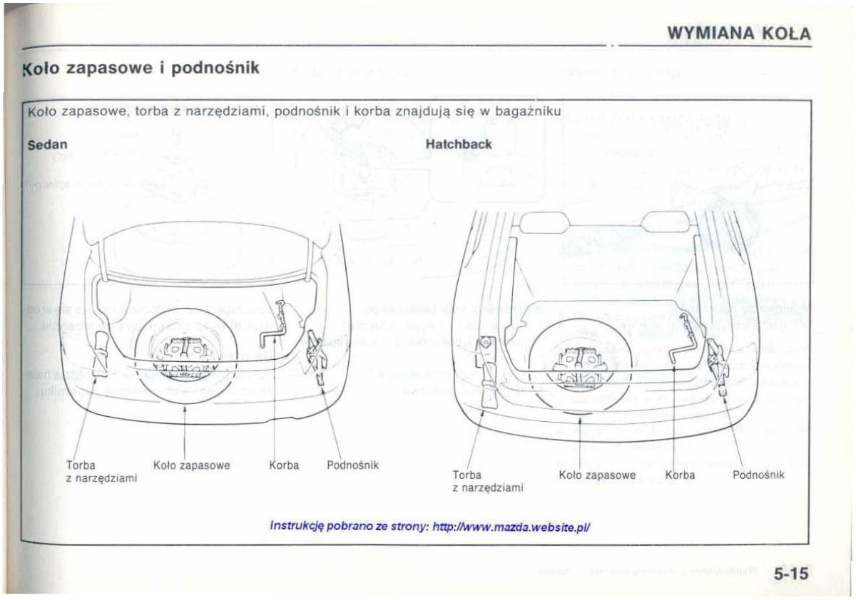 Mazda 626 IV 4 instrukcja obslugi / page 109