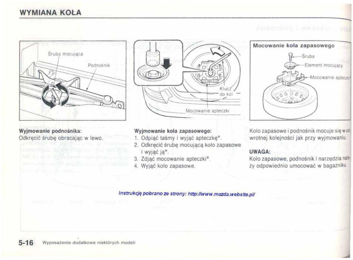 Mazda 626 IV 4 instrukcja obslugi / page 110