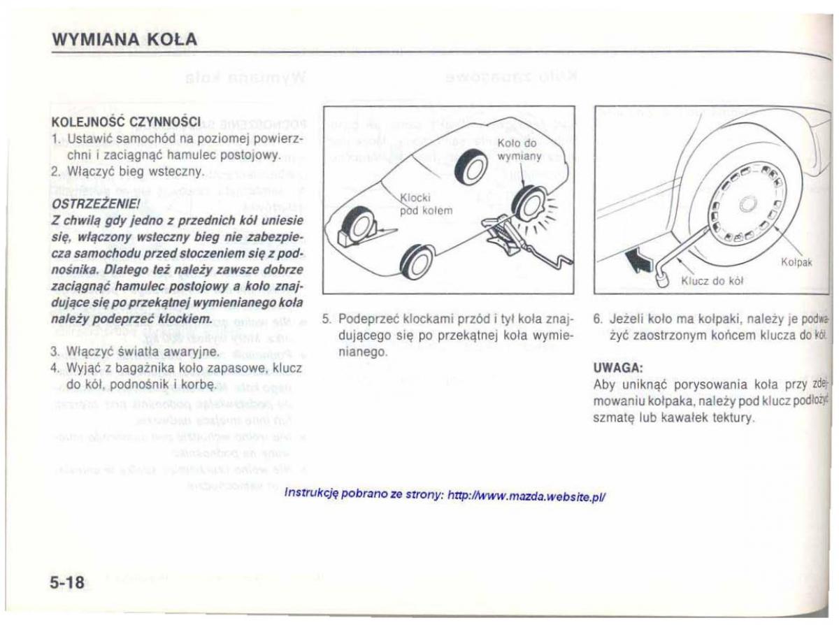 Mazda 626 IV 4 instrukcja obslugi / page 112