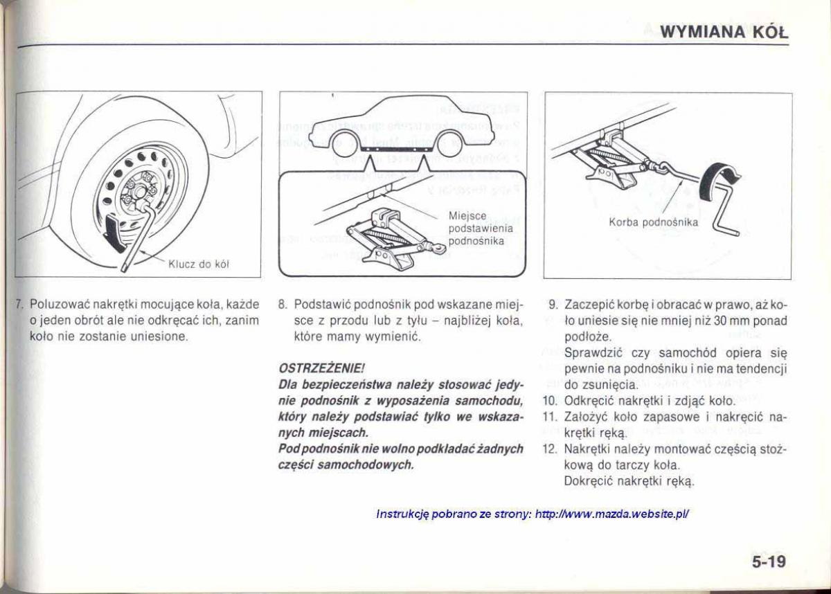 Mazda 626 IV 4 instrukcja obslugi / page 113