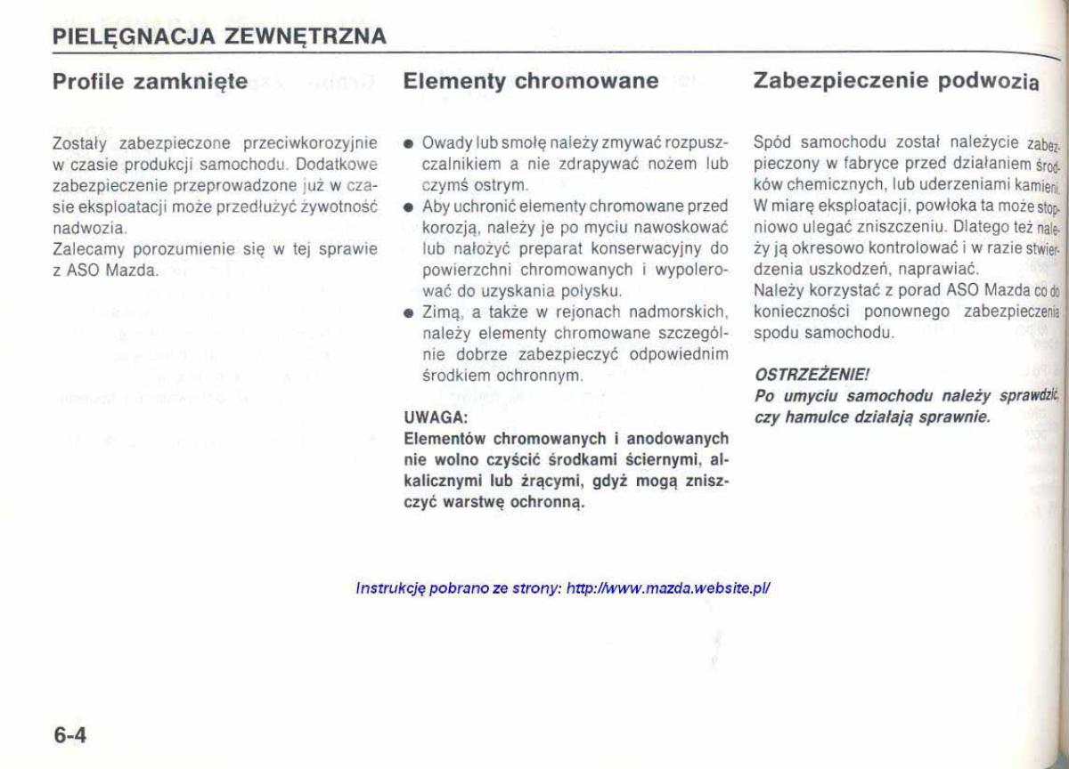 Mazda 626 IV 4 instrukcja obslugi / page 118