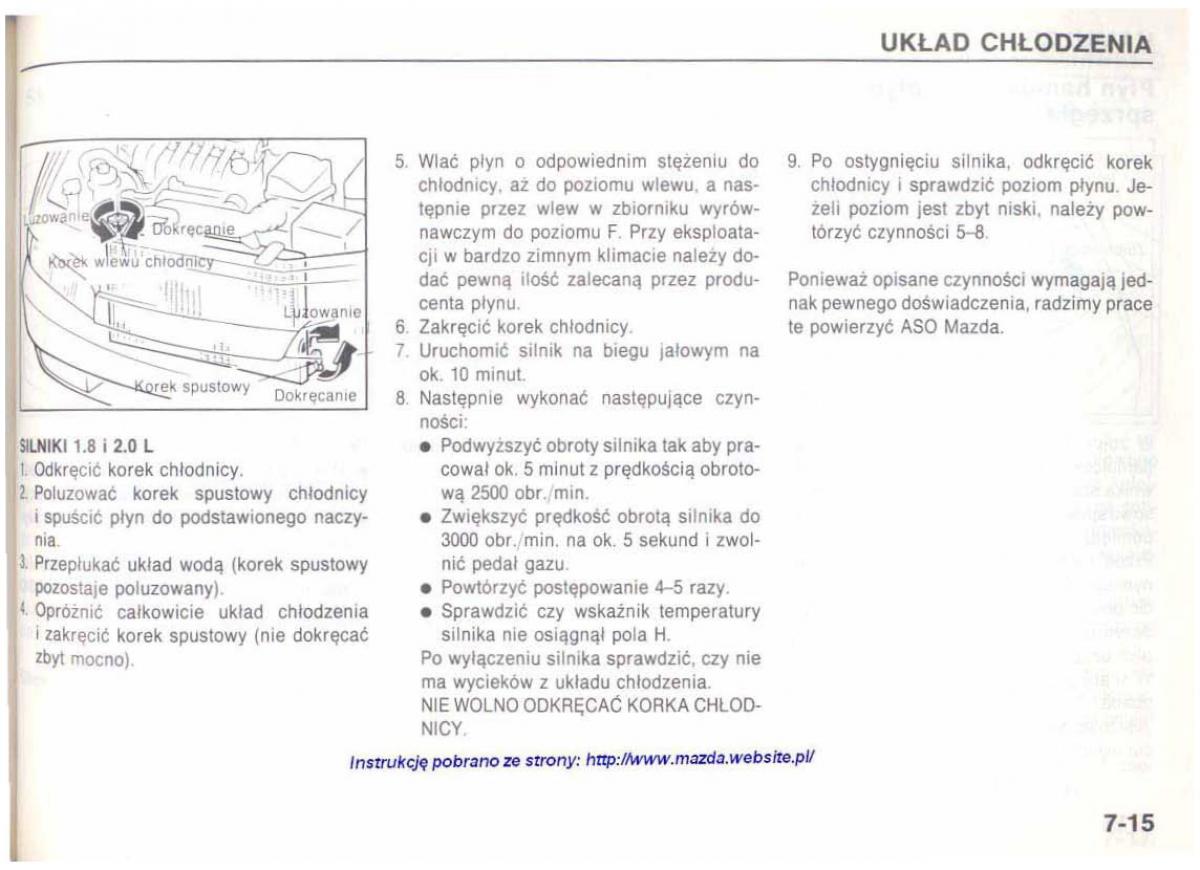 Mazda 626 IV 4 instrukcja obslugi / page 136