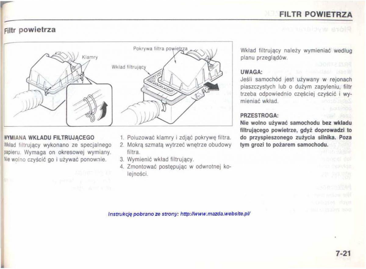 Mazda 626 IV 4 instrukcja obslugi / page 142