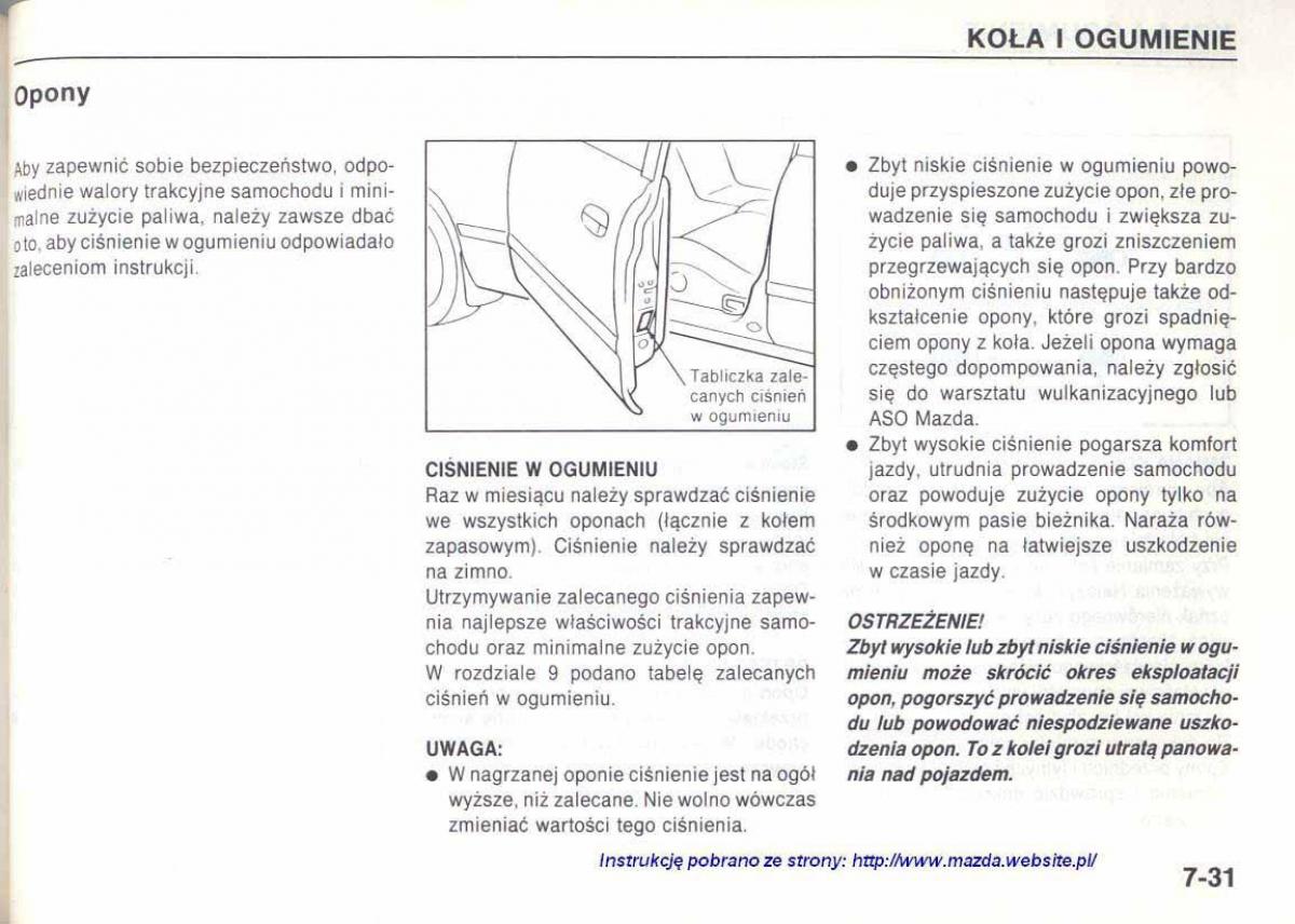 Mazda 626 IV 4 instrukcja obslugi / page 152