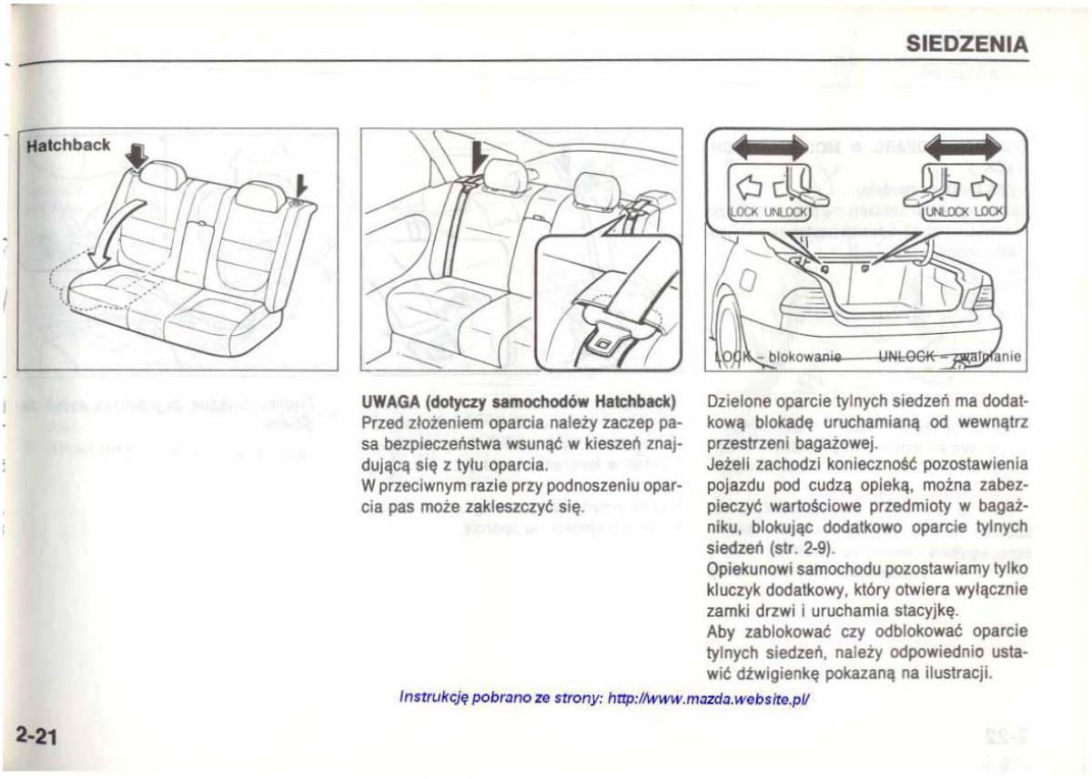 Mazda 626 IV 4 instrukcja obslugi / page 30