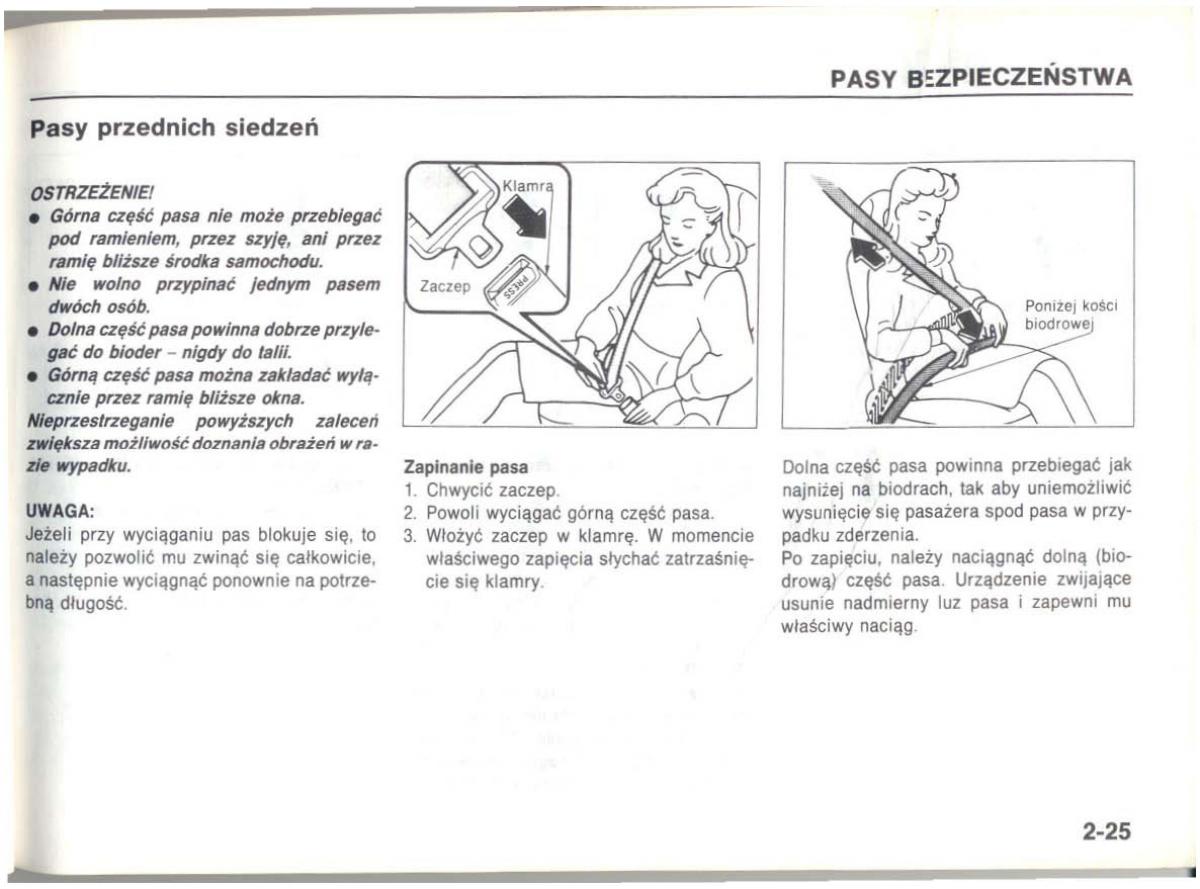 Mazda 626 IV 4 instrukcja obslugi / page 34