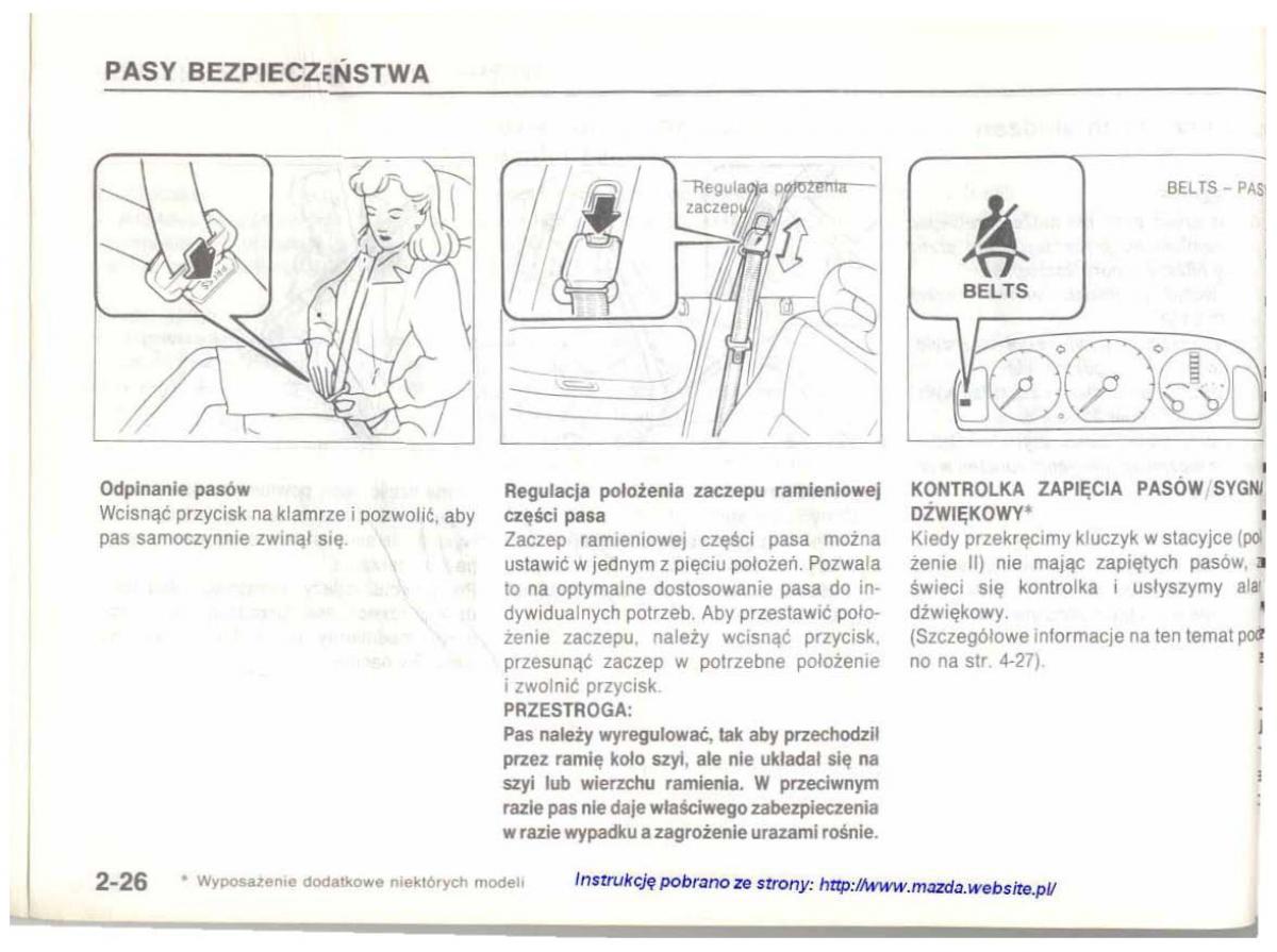 Mazda 626 IV 4 instrukcja obslugi / page 35