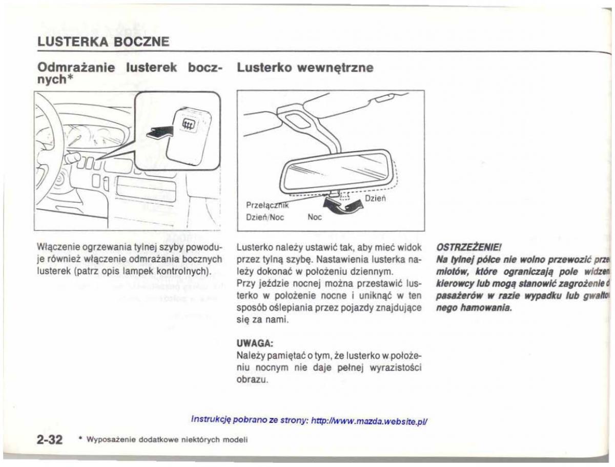 Mazda 626 IV 4 instrukcja obslugi / page 41