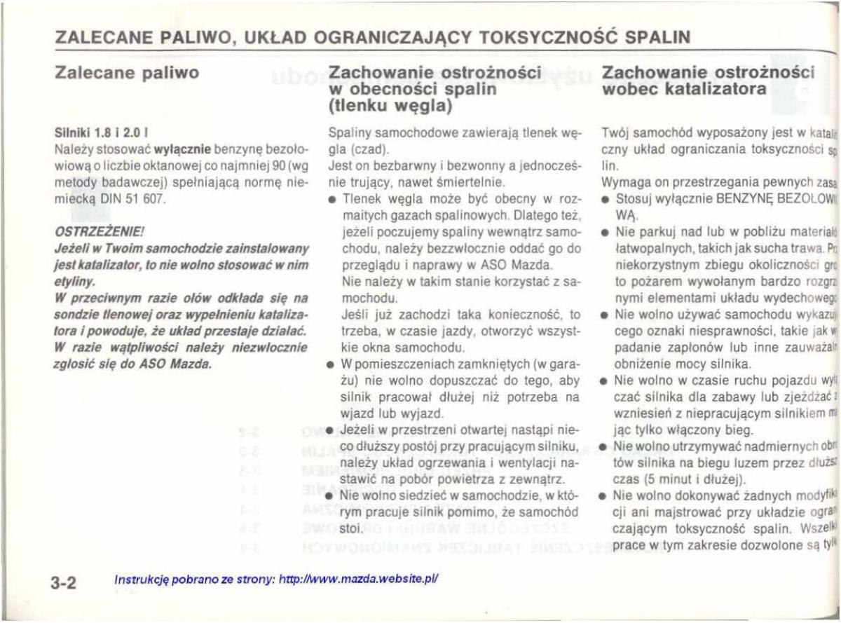 Mazda 626 IV 4 instrukcja obslugi / page 48