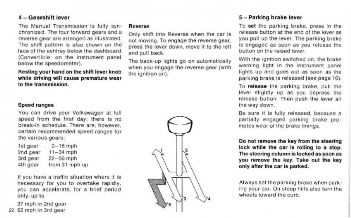 VW Beetle 1977 Garbus owners manual / page 24