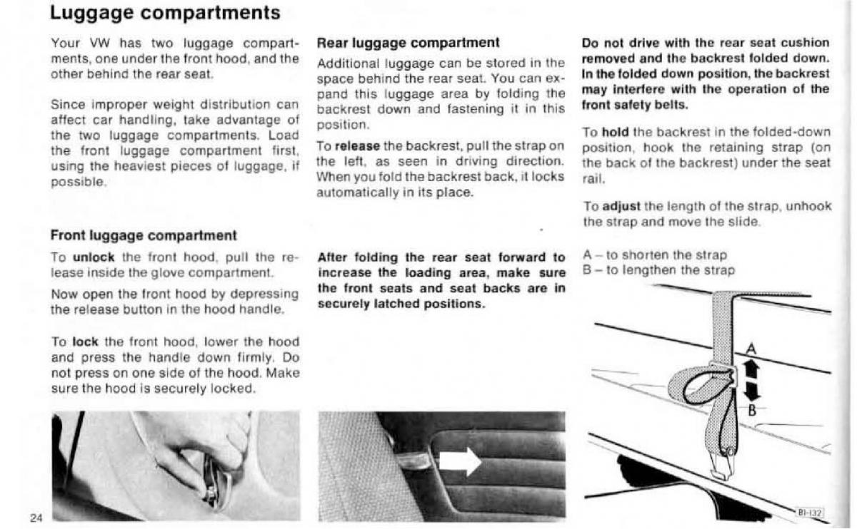 VW Beetle 1977 Garbus owners manual / page 26