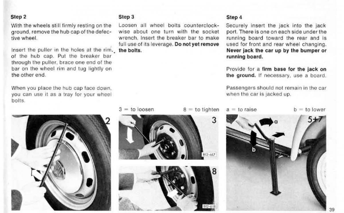 VW Beetle 1977 Garbus owners manual / page 45