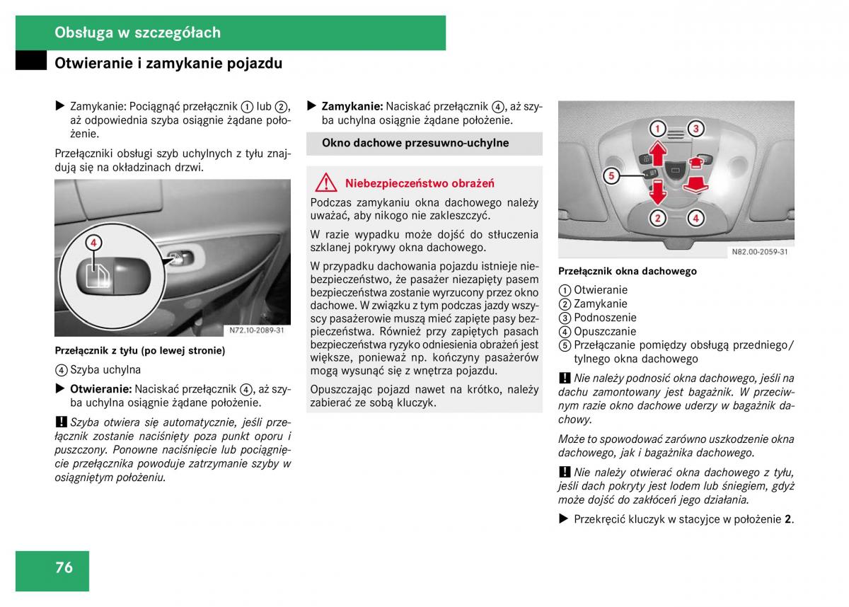 Mercedes Viano W639 instrukcja obslugi / page 78