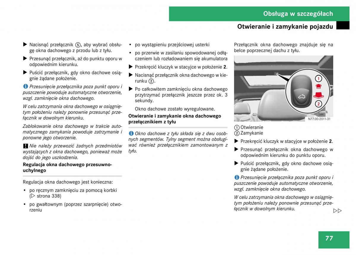 Mercedes Viano W639 instrukcja obslugi / page 79