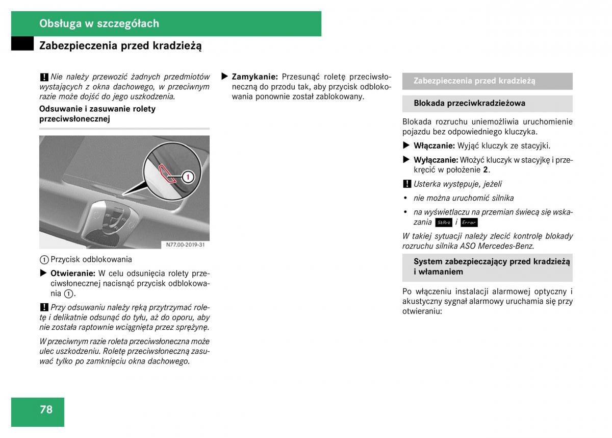 Mercedes Viano W639 instrukcja obslugi / page 80