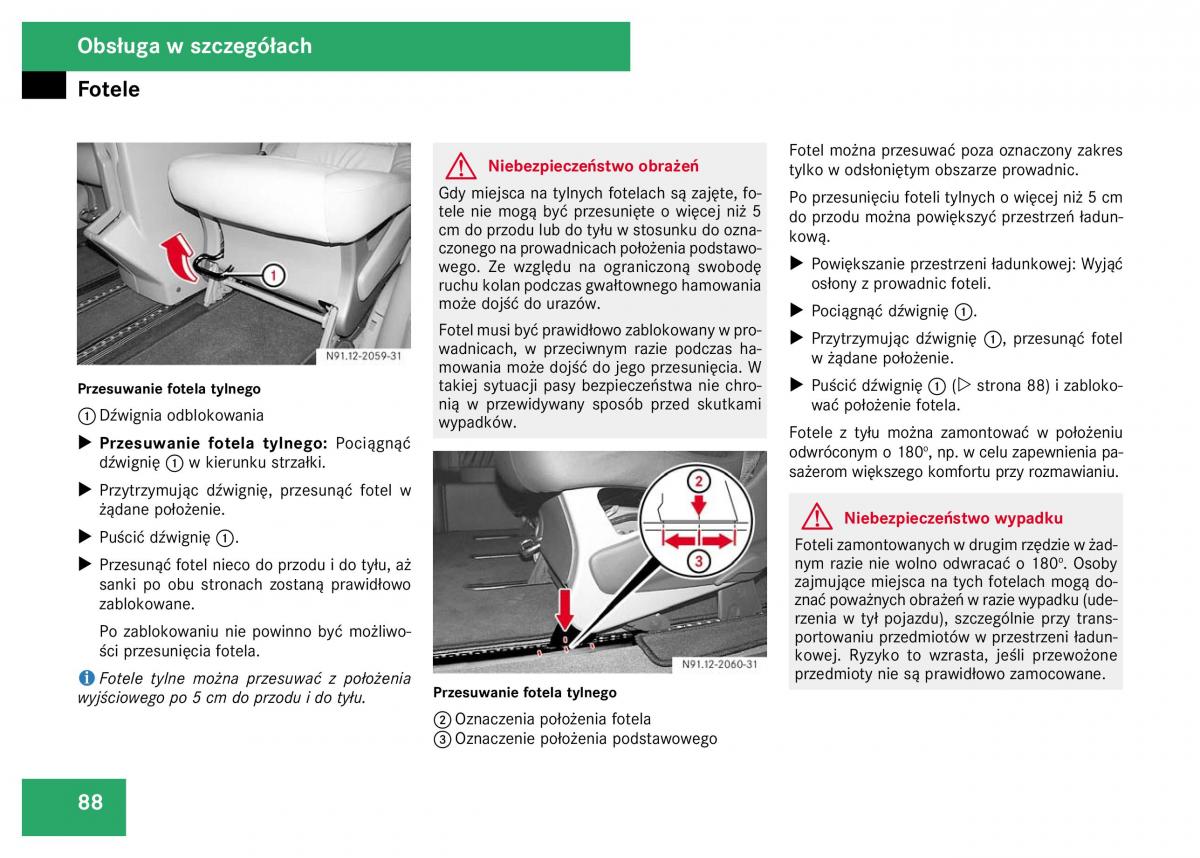 Mercedes Viano W639 instrukcja obslugi / page 90