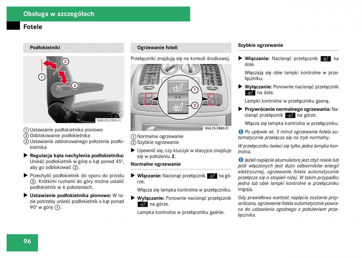 Mercedes Viano W639 instrukcja obslugi / page 98