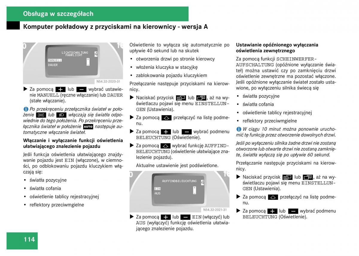 Mercedes Viano W639 instrukcja obslugi / page 116