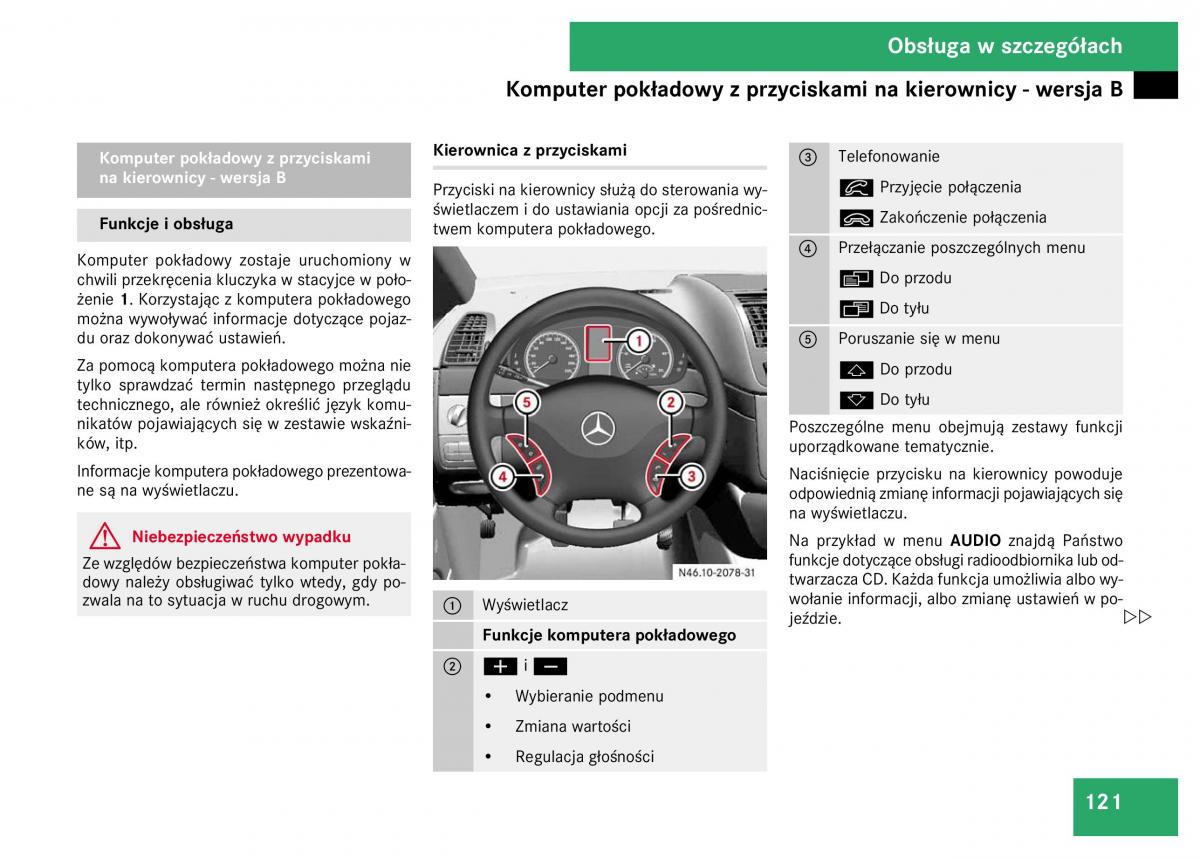 Mercedes Viano W639 instrukcja obslugi / page 123