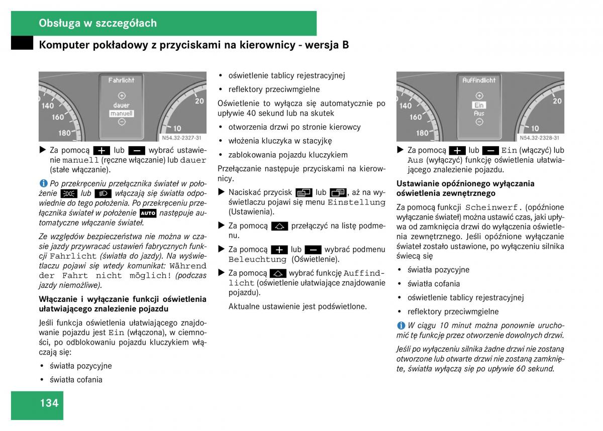 Mercedes Viano W639 instrukcja obslugi / page 136