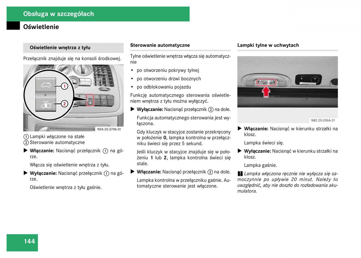 Mercedes Viano W639 instrukcja obslugi / page 146