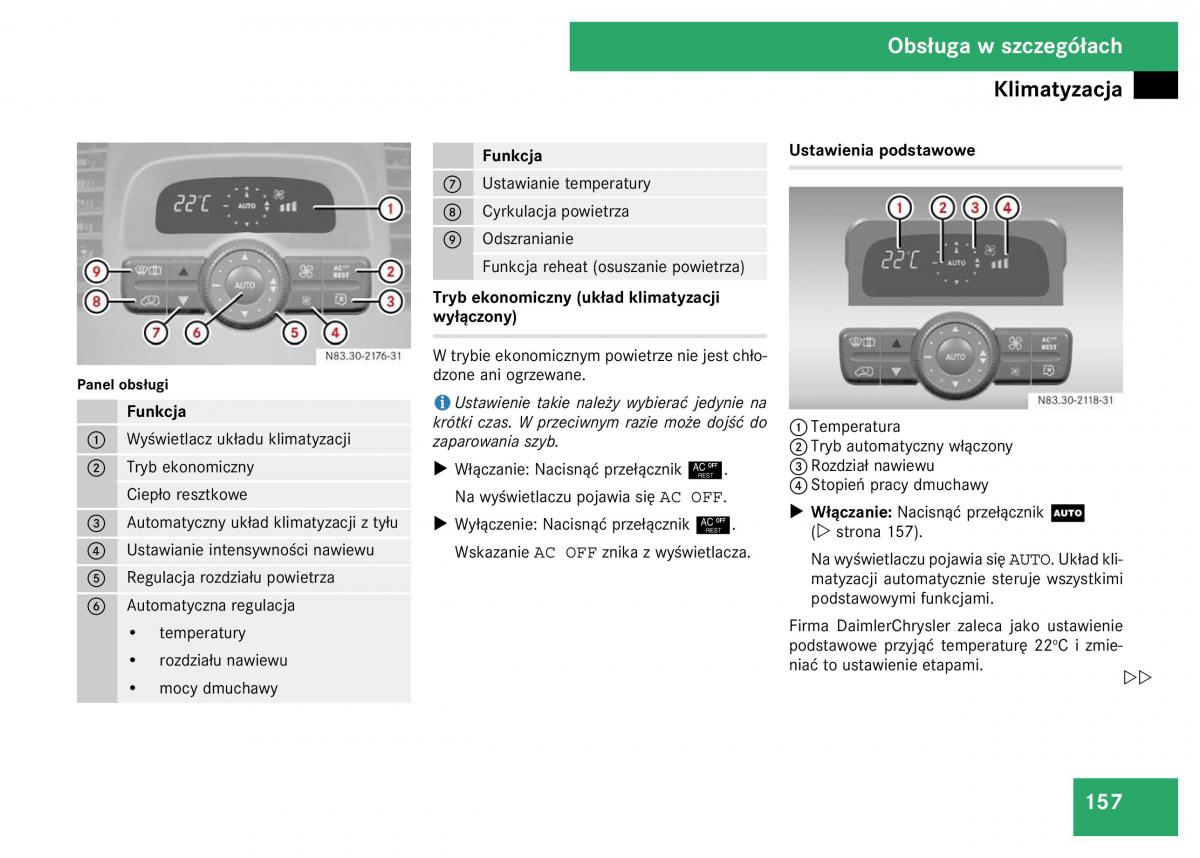 Mercedes Viano W639 instrukcja obslugi / page 159