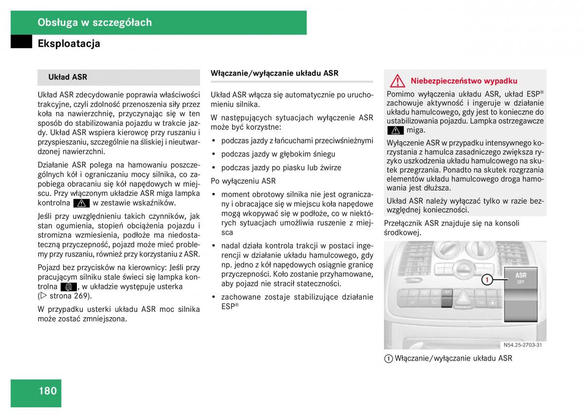 Mercedes Viano W639 instrukcja obslugi / page 182