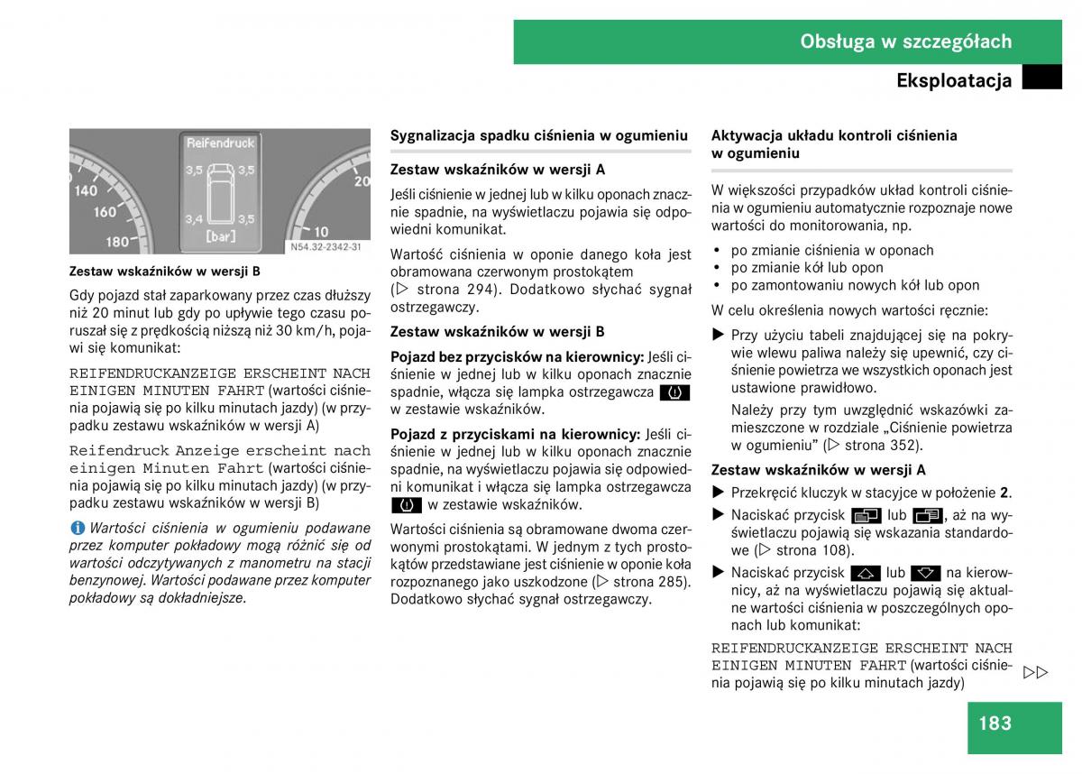 Mercedes Viano W639 instrukcja obslugi / page 185