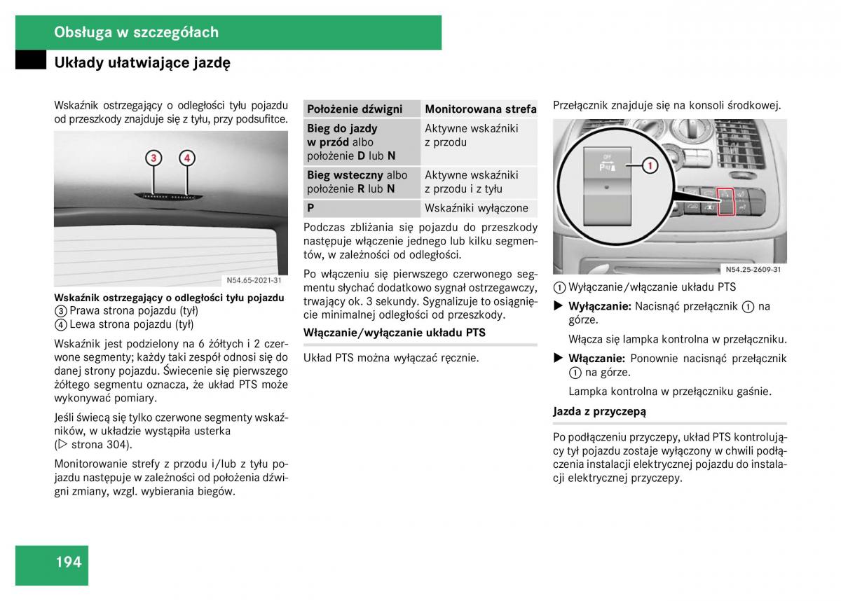 Mercedes Viano W639 instrukcja obslugi / page 196