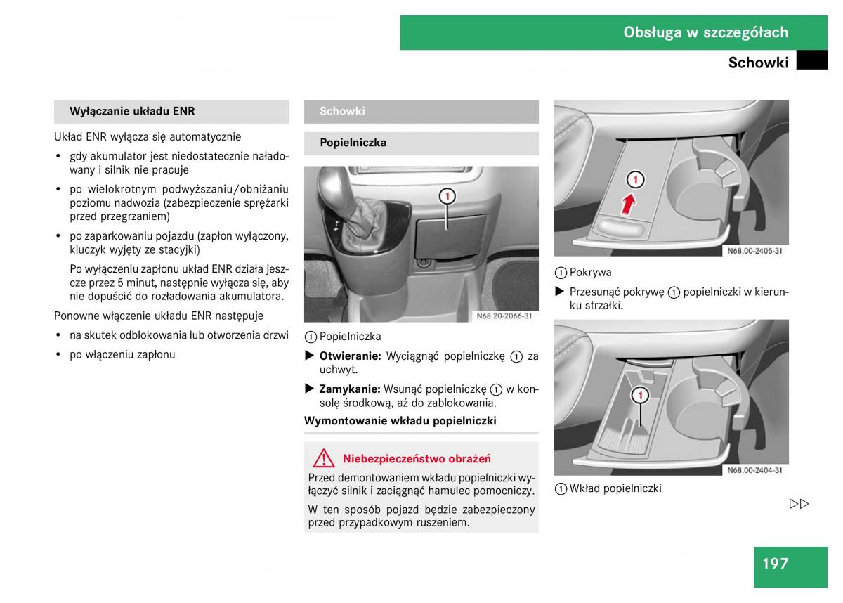 Mercedes Viano W639 instrukcja obslugi / page 199