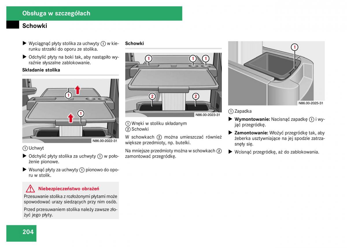 Mercedes Viano W639 instrukcja obslugi / page 206