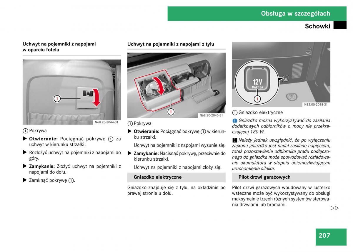 Mercedes Viano W639 instrukcja obslugi / page 209