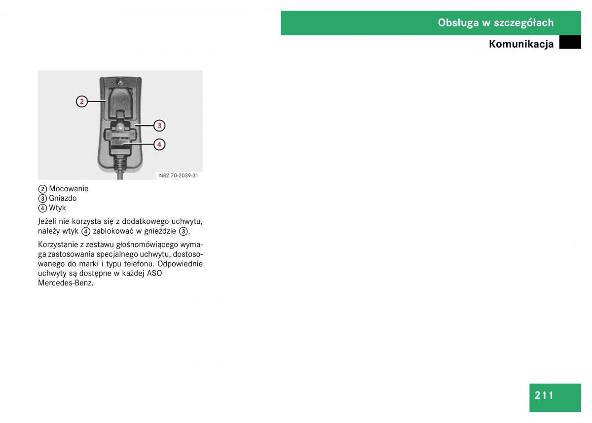 Mercedes Viano W639 instrukcja obslugi / page 213