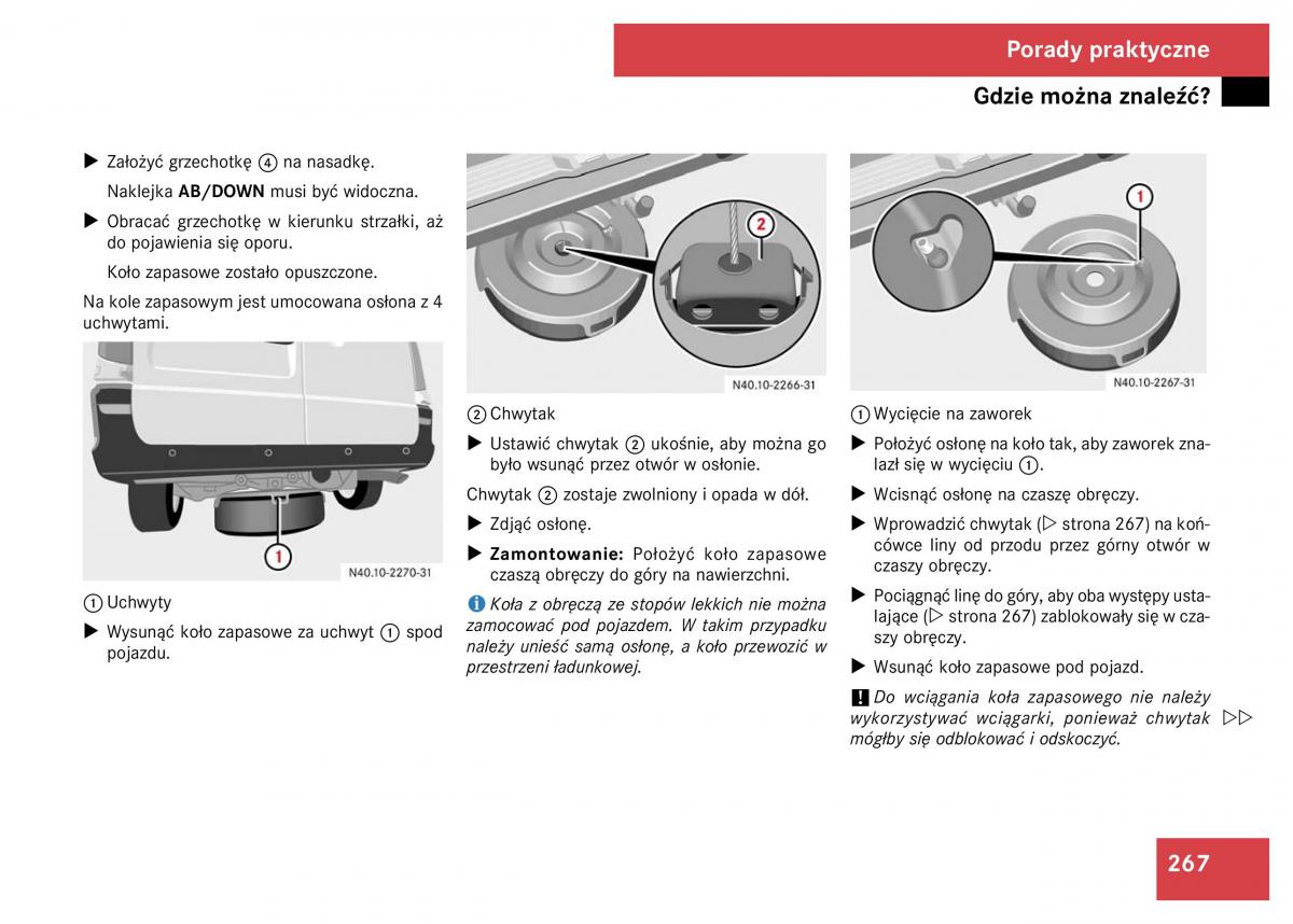 Mercedes Viano W639 instrukcja obslugi / page 220