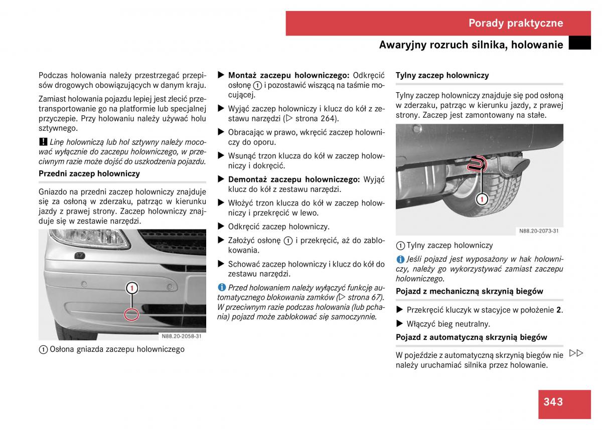 Mercedes Viano W639 instrukcja obslugi / page 296