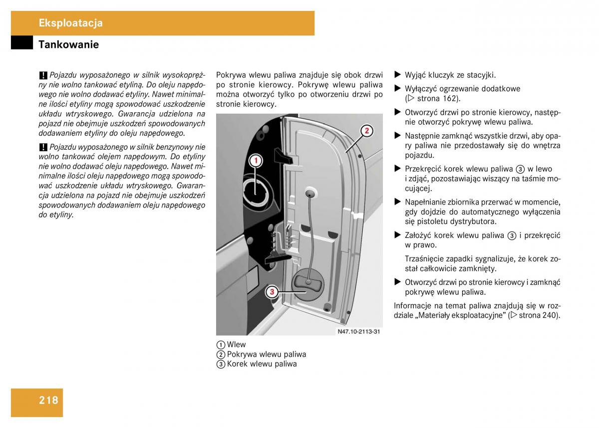 Mercedes Viano W639 instrukcja obslugi / page 302