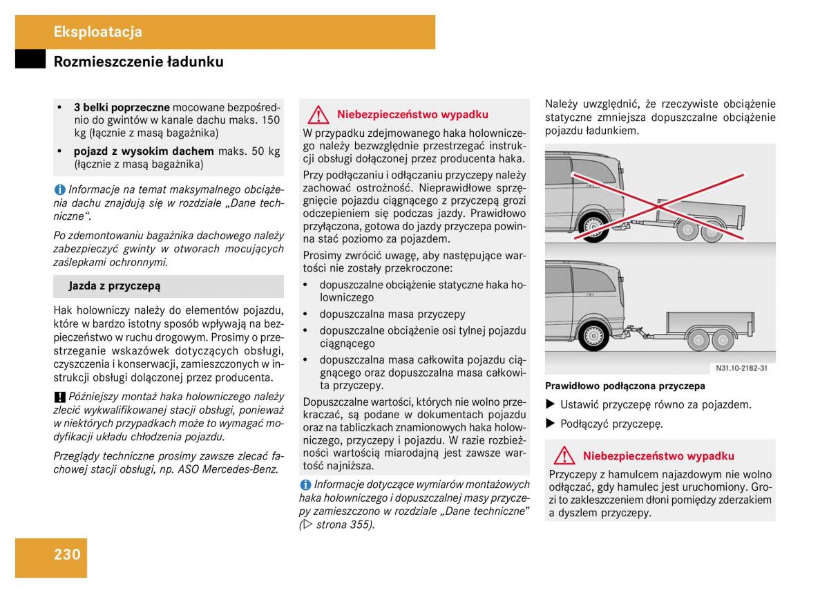 Mercedes Viano W639 instrukcja obslugi / page 314