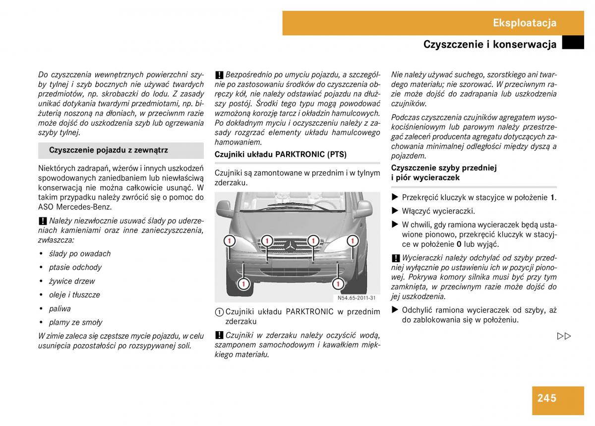 Mercedes Viano W639 instrukcja obslugi / page 329