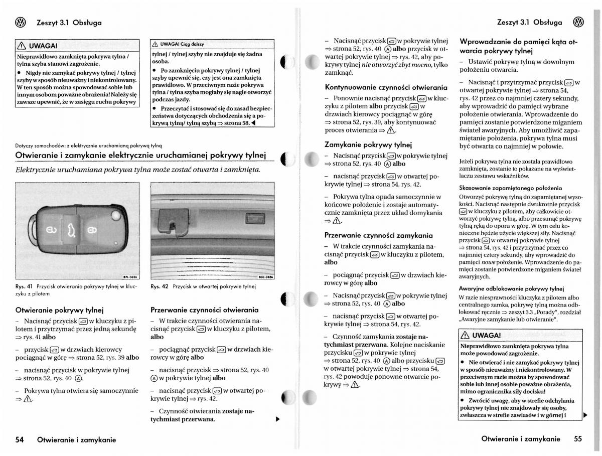 VW Touareg I 1 instrukcja / page 57
