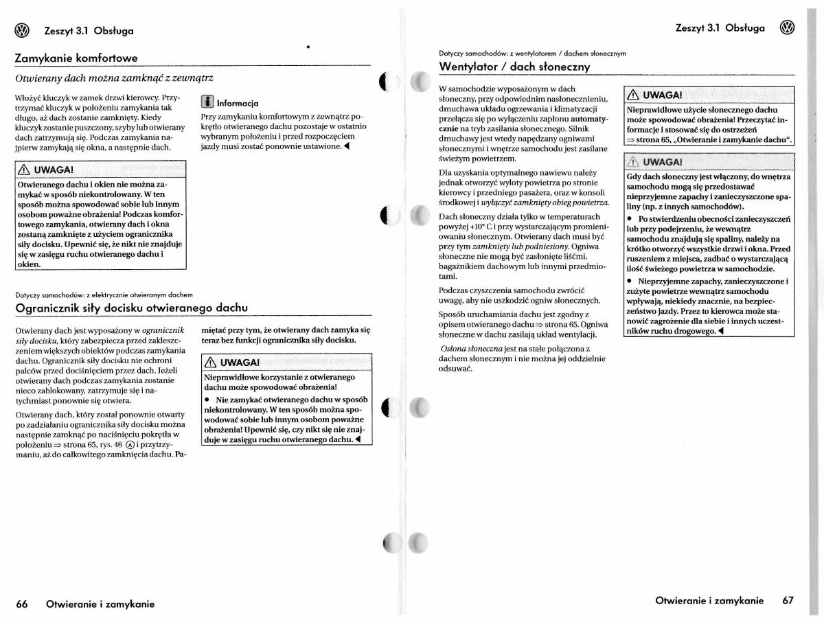 VW Touareg I 1 instrukcja / page 63