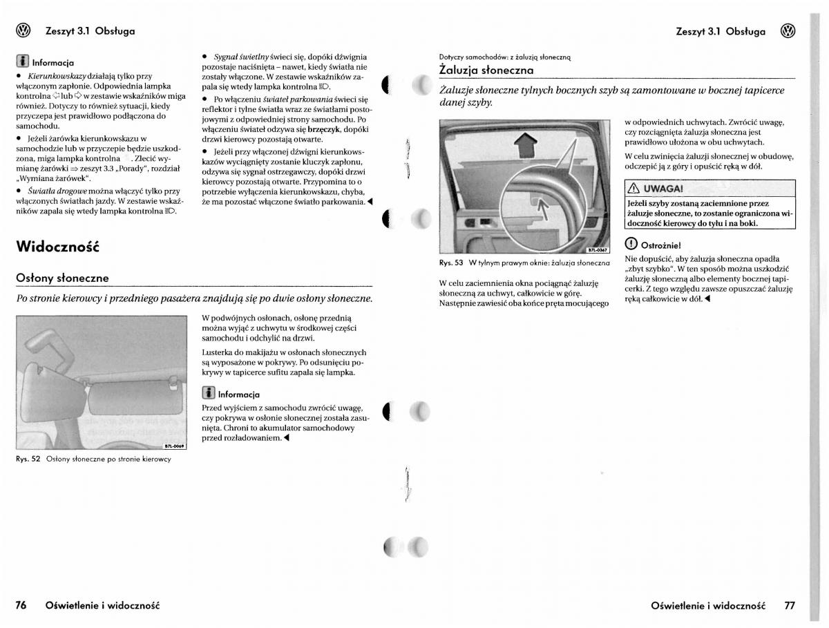 VW Touareg I 1 instrukcja / page 68